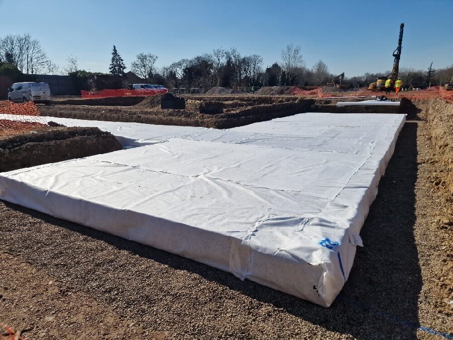 Non -woven geotextile for soil reinforcement