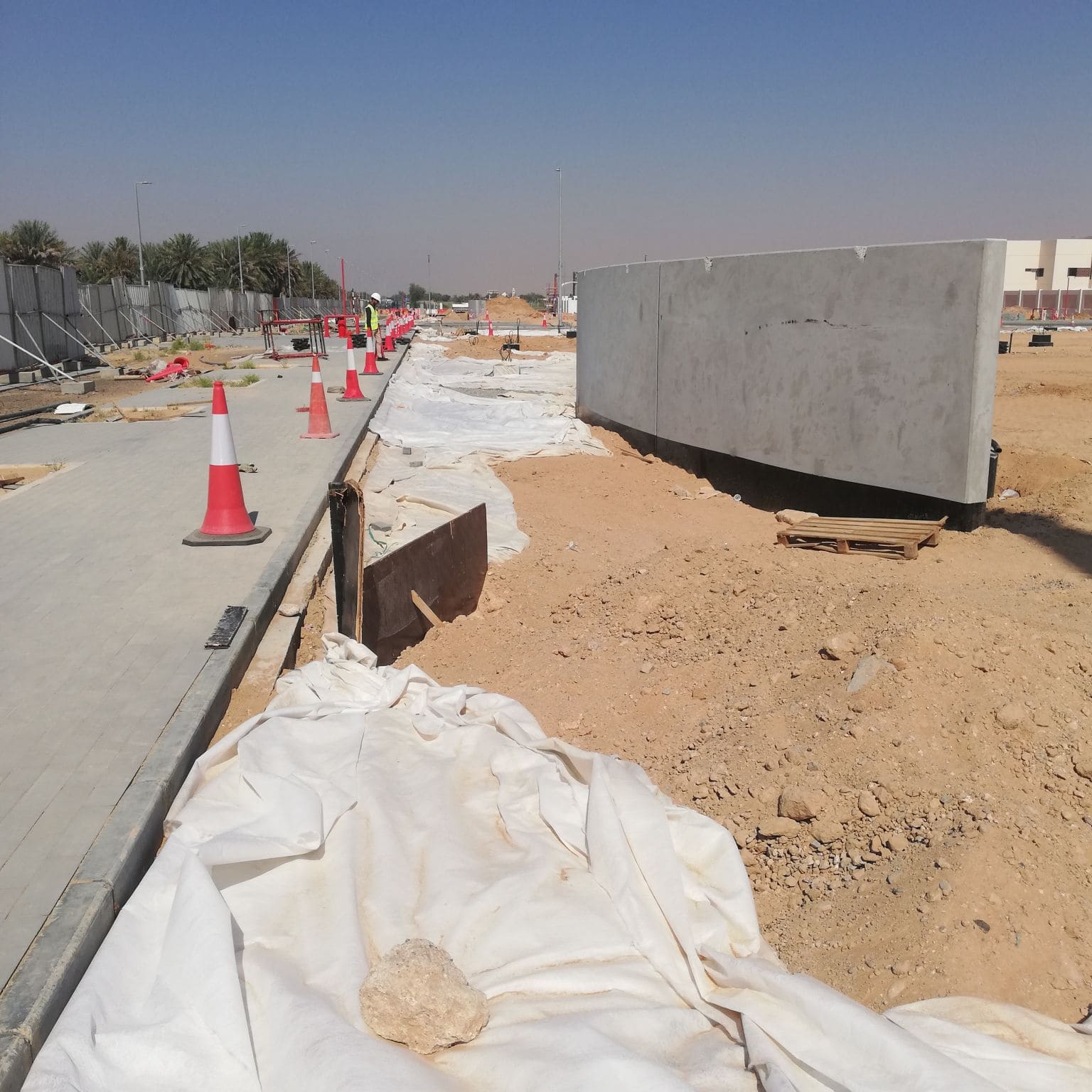 200g high strength non-woven polypropylene geotextile